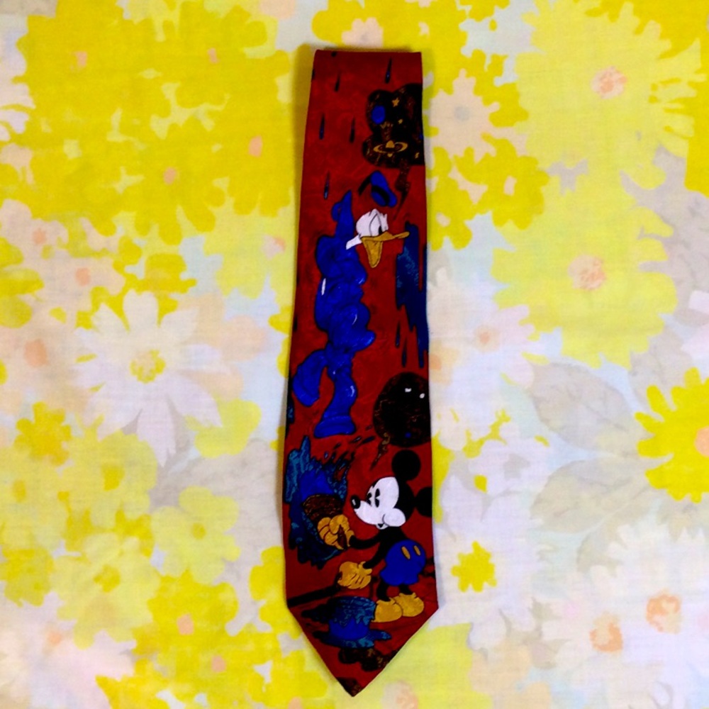 Vintage Mickey Mouse & Donald Duck Tie by Disney
